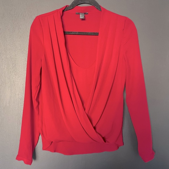 Forever 21 Tops - Forever 21 Red Crossover Blouse - Size Small